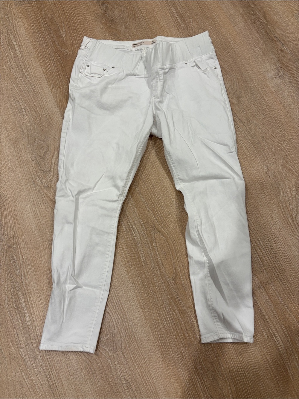 ASOS White Skinny Maternity Jeans 14 Good